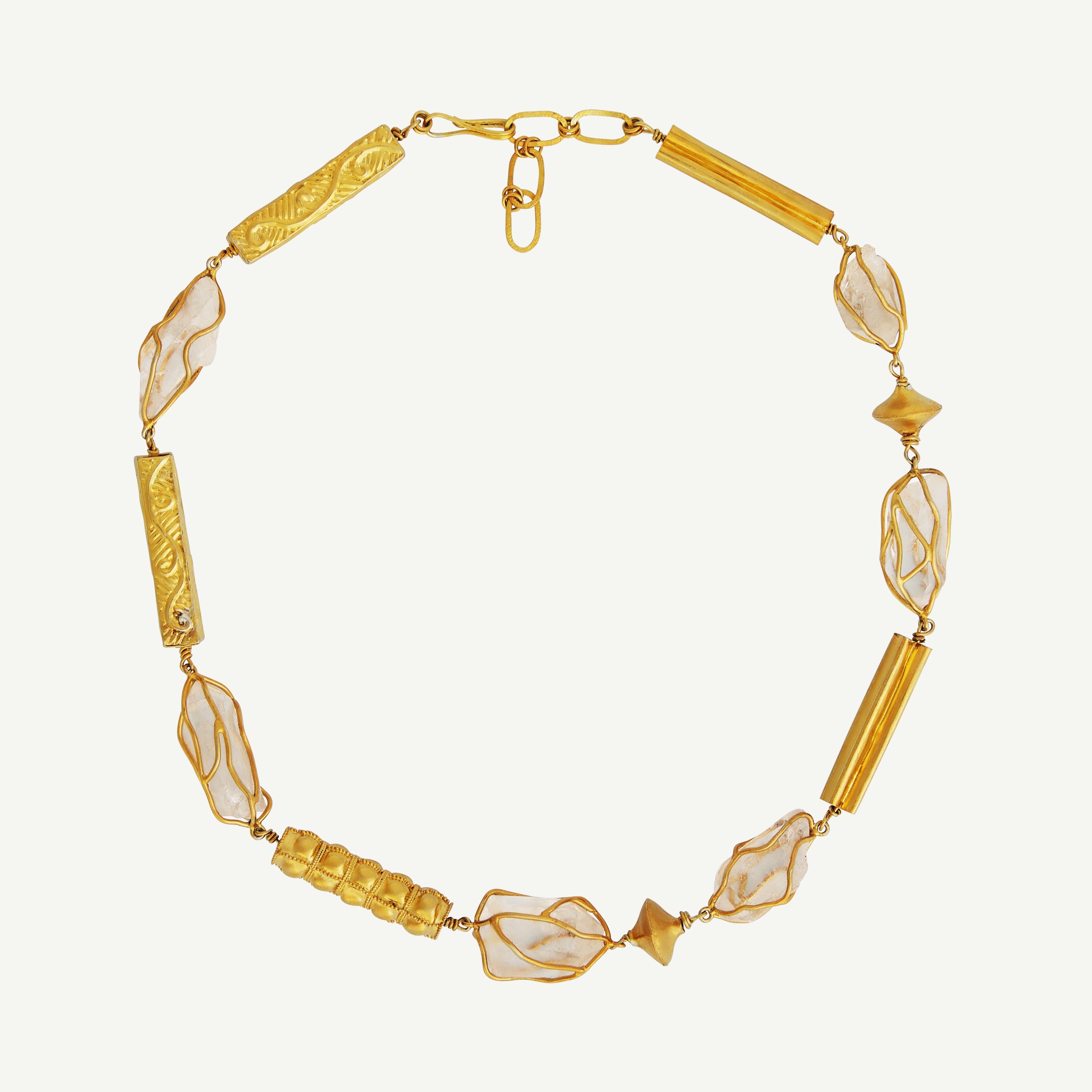 PRISMA NECKLACE - Quartz & Sulptural Heritage Necklace