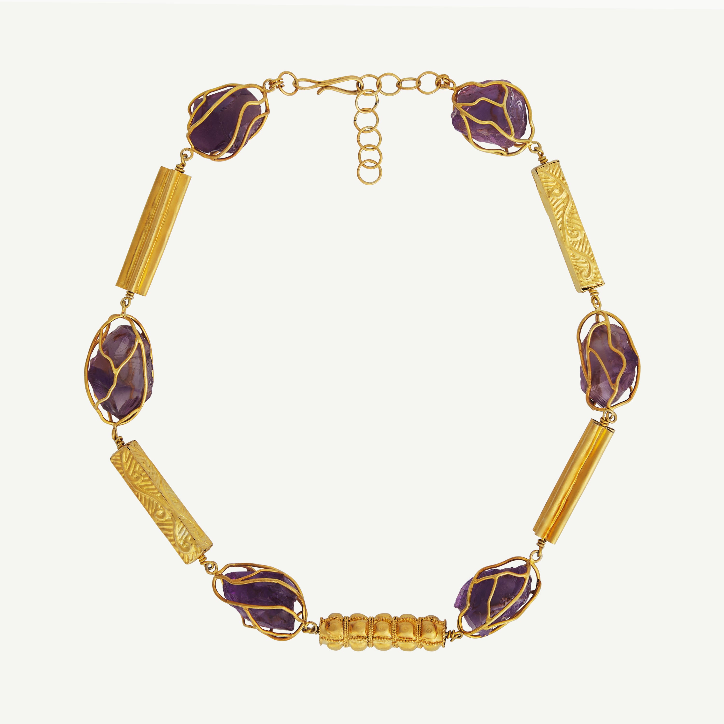 REGALIA NECKLACE- Amethyst & Heritage Necklace 