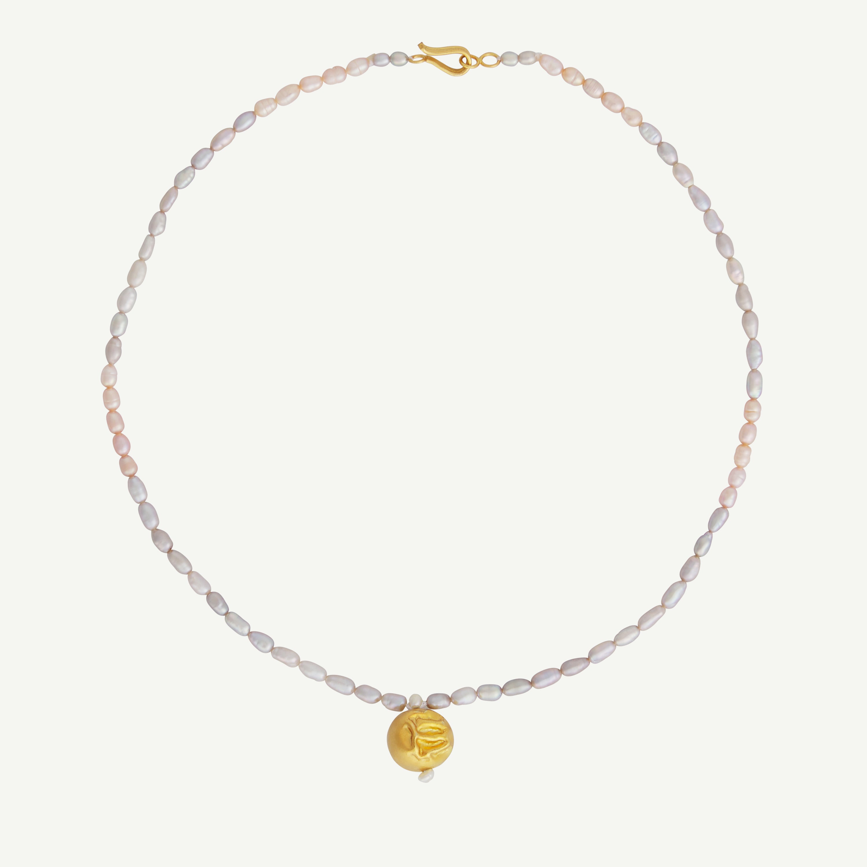 PILONCITA NECKLACE - Pearl & Heritage Bead Necklace