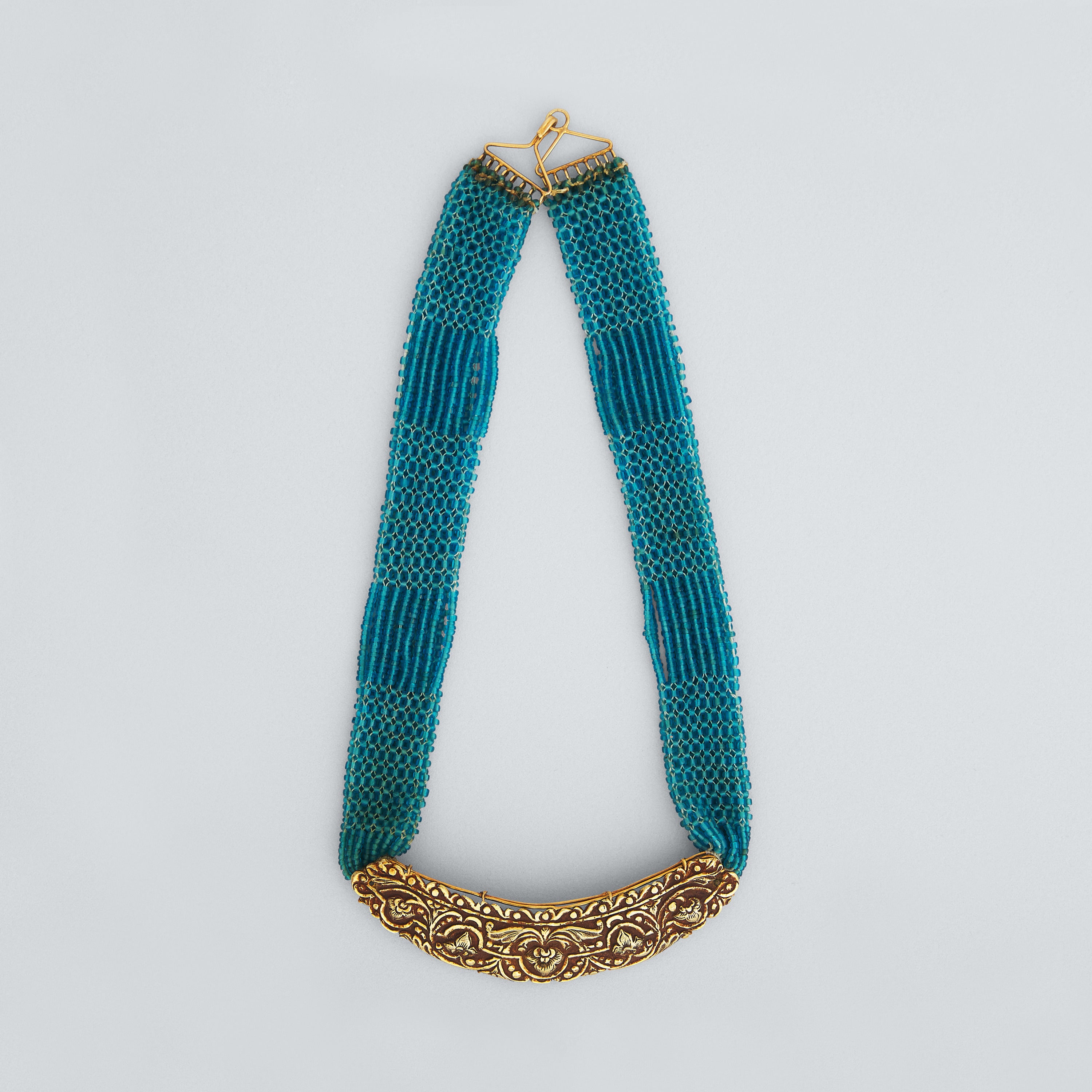 ISABELA NECKLACE - Heritage Peineta & Aquamarine Necklace 