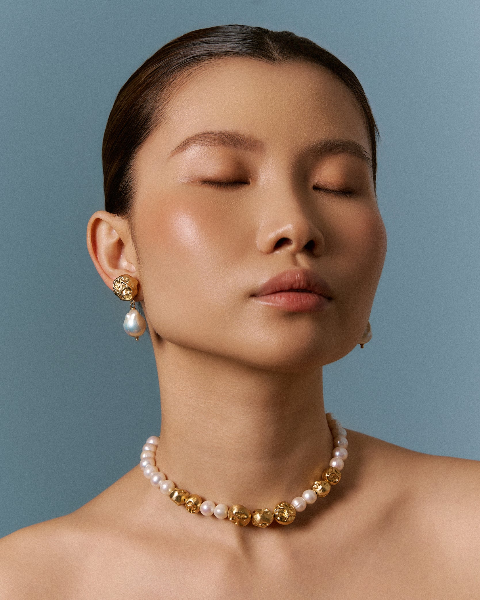 LUSTRA NECKLACE - Piloncito & Pearl Necklace