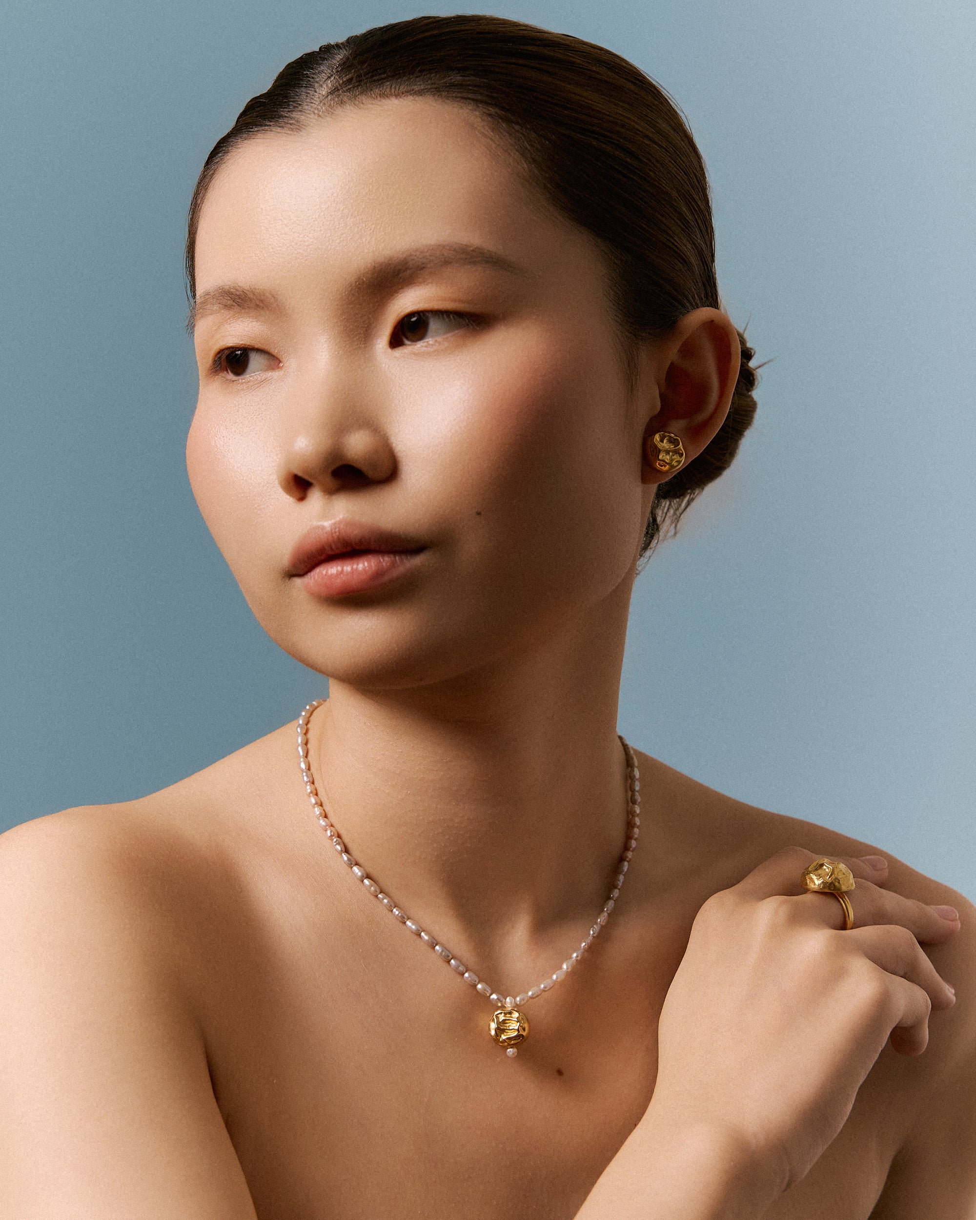 PILONCITA NECKLACE - Pearl & Heritage Bead Necklace